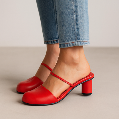 Bold Mid-Height Mules™ — Command Every Room with All-Day Confidence and Unmatched Comfort