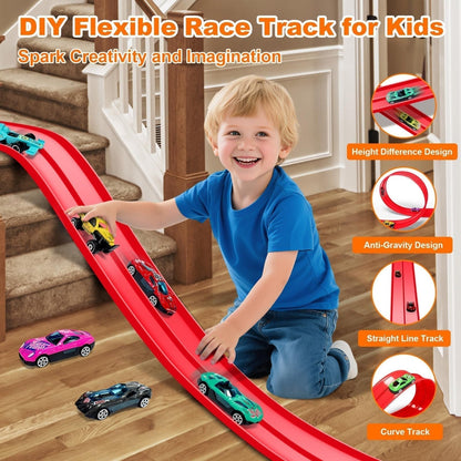 RaceVibe — Circuit de Course Flexible pour Enfants avec Voitures en Alliage