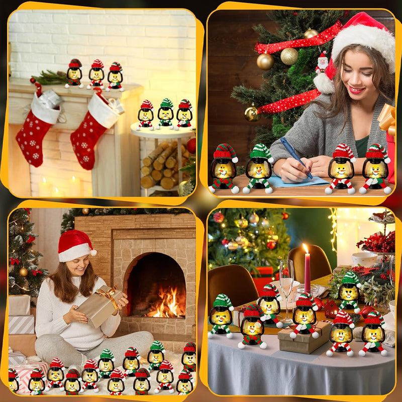 FrostBeam™ Mini Lanterns — Entzünde herzliche festliche Freude mit fröhlichem Schneemann-Leuchten