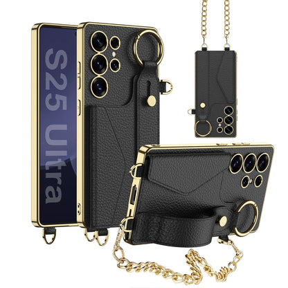 LuxGrip™ All-in-One Leren Telefoonhoesje