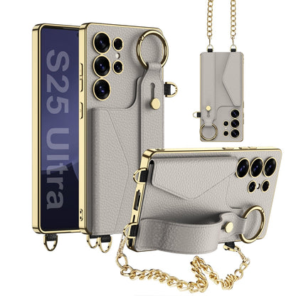 LuxGrip™ All-in-One Leren Telefoonhoesje