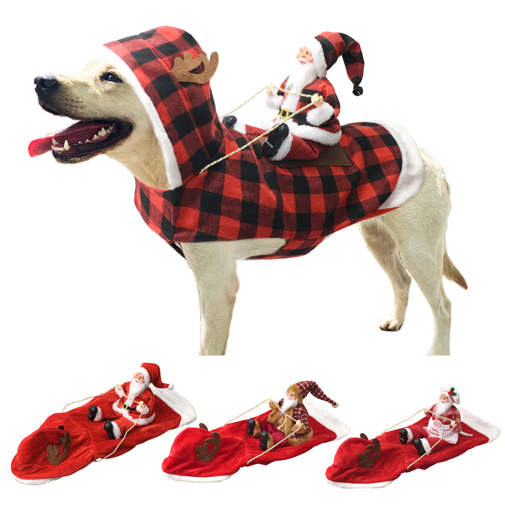 Fydro — Fantasia de Cachorro de Natal Macia com Ajuste Regulável