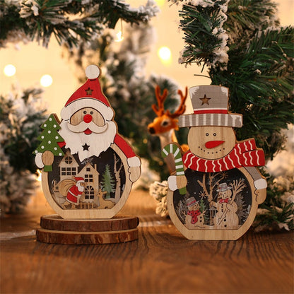 Lumora Glowmist — Kerst Sneeuwpop & Kerstman LED Nachtlampje Decoratie