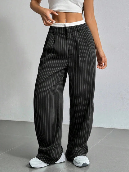 PinstripePower™ — Sculpt Your Curves and Command Every Room with Effortless Style