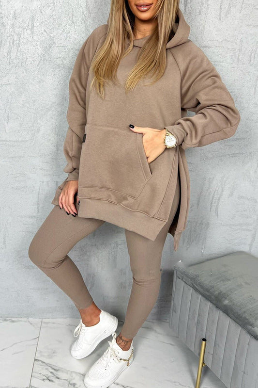 Hooded Slit Casual Suit 35$ TODAY ONLY