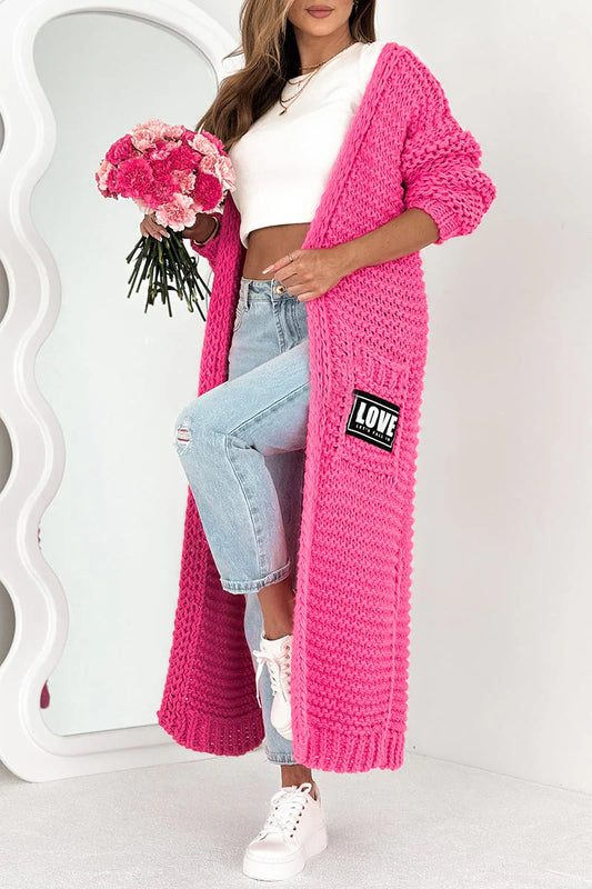 Knitted Casual Long Cardigan