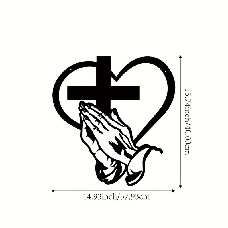 Heart & Cross Veggkunst™ — Tenn ustoppelig tro og forvandle rommet ditt til et fristed