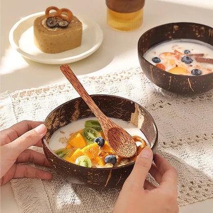 Coconut Shell & Wood Sets™ — Own the Wild, Eco-Chic Statement That Commands Every Table