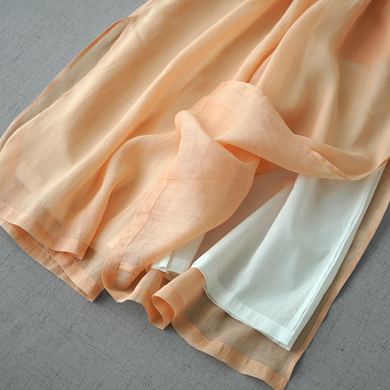 Liora — Lightweight Cotton-Linen Pants with Breathable Side Slits