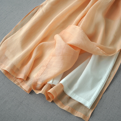 Liora — Lightweight Cotton-Linen Pants with Breathable Side Slits