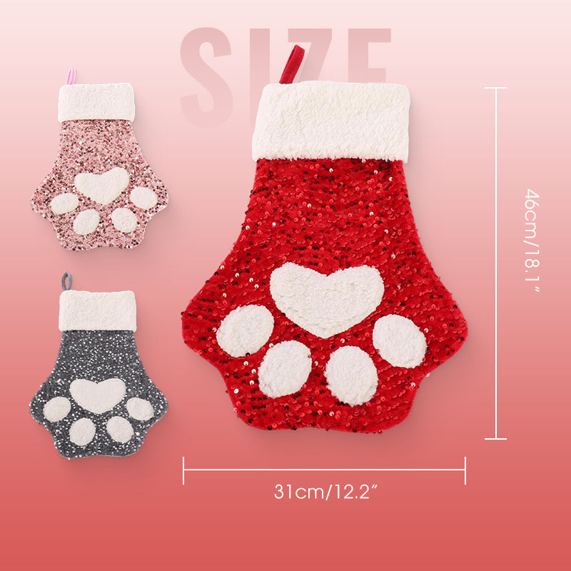 SequinCat Paw Stocking™ — Przemień Święta w Olśniewającą, Nieodpartą Celebrację