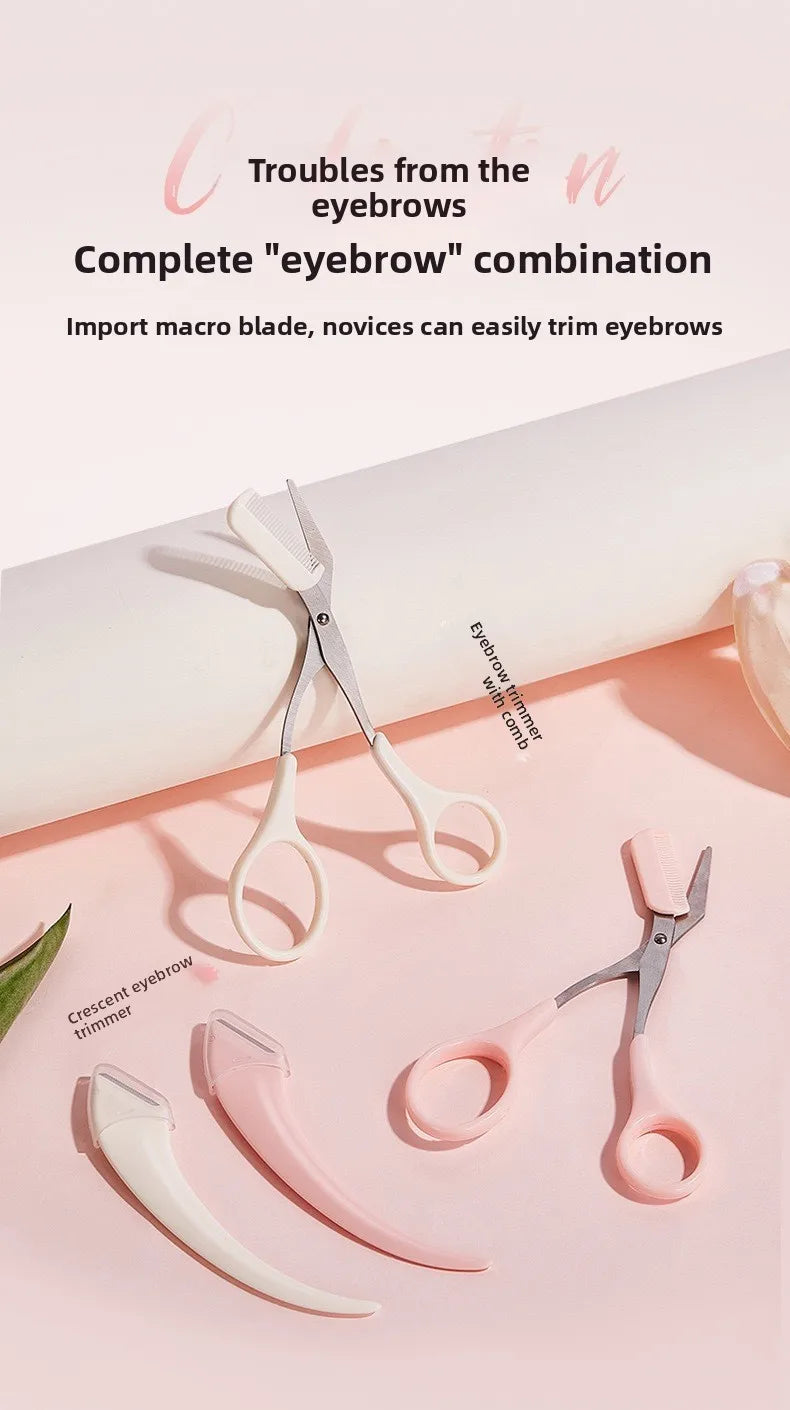 Liora — Ensemble de 3 taille-sourcils en acier inoxydable pour un toilettage précis