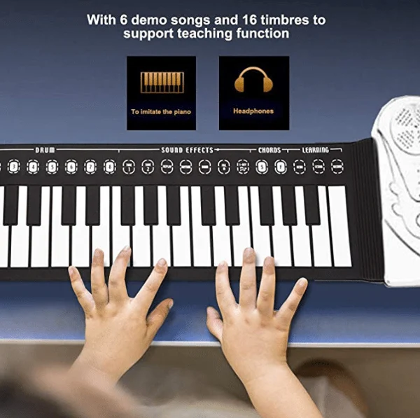 Fold-Up Keyboard™ — Tænd Din Frihed til at Skabe Episk Musik Overalt