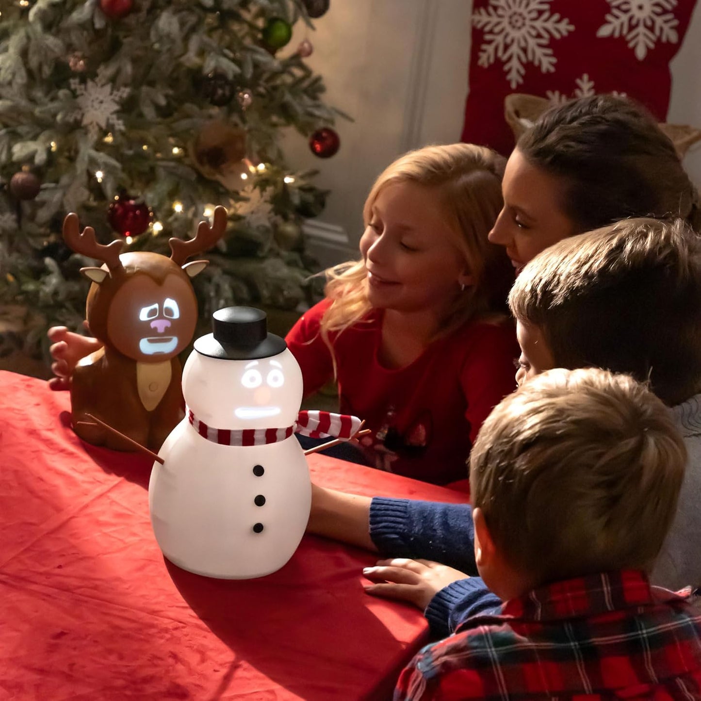 Nivren Snowtalker — Διαδραστικός Κινούμενος Χιονάνθρωπος με Προβολέα και Ηχείο