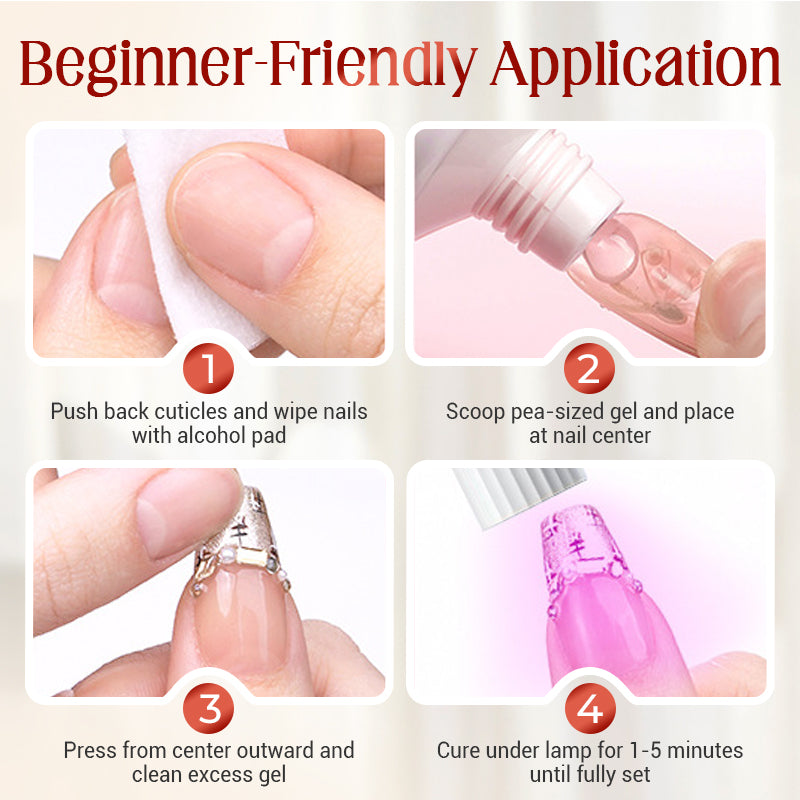Gelura — Transparent Adhesive Patch Gel for Press-On Nails