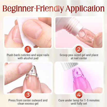 Gelura — Transparent Adhesive Patch Gel for Press-On Nails