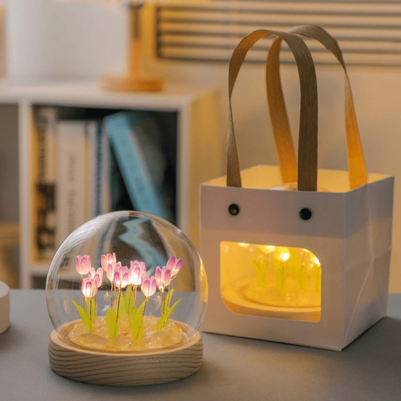 Tulipanblomst nattlampe