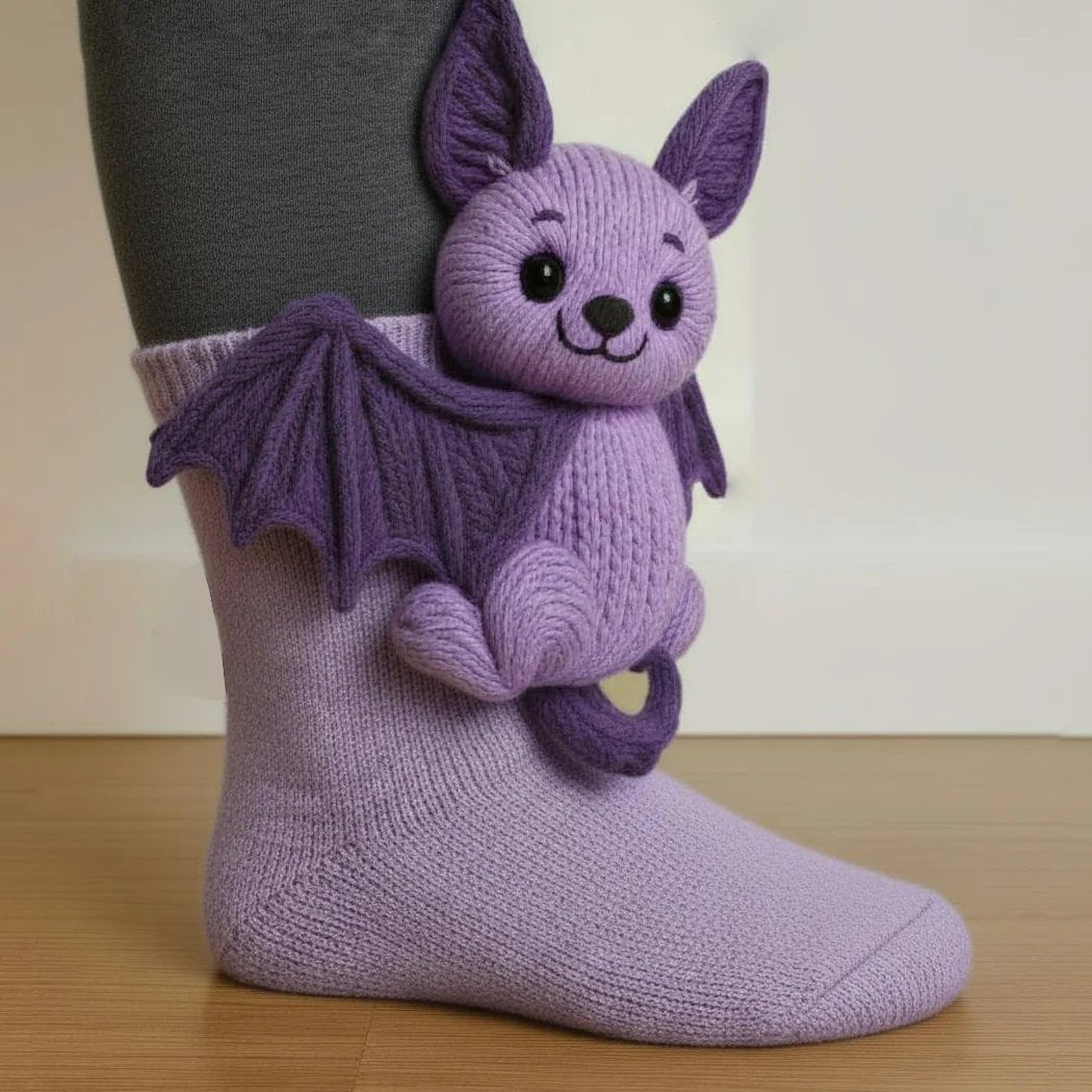 Faelina — Chaussettes en coton 3D animaux douillettes avec confort respirant