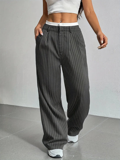 PinstripePower™ — Sculpt Your Curves and Command Every Room with Effortless Style