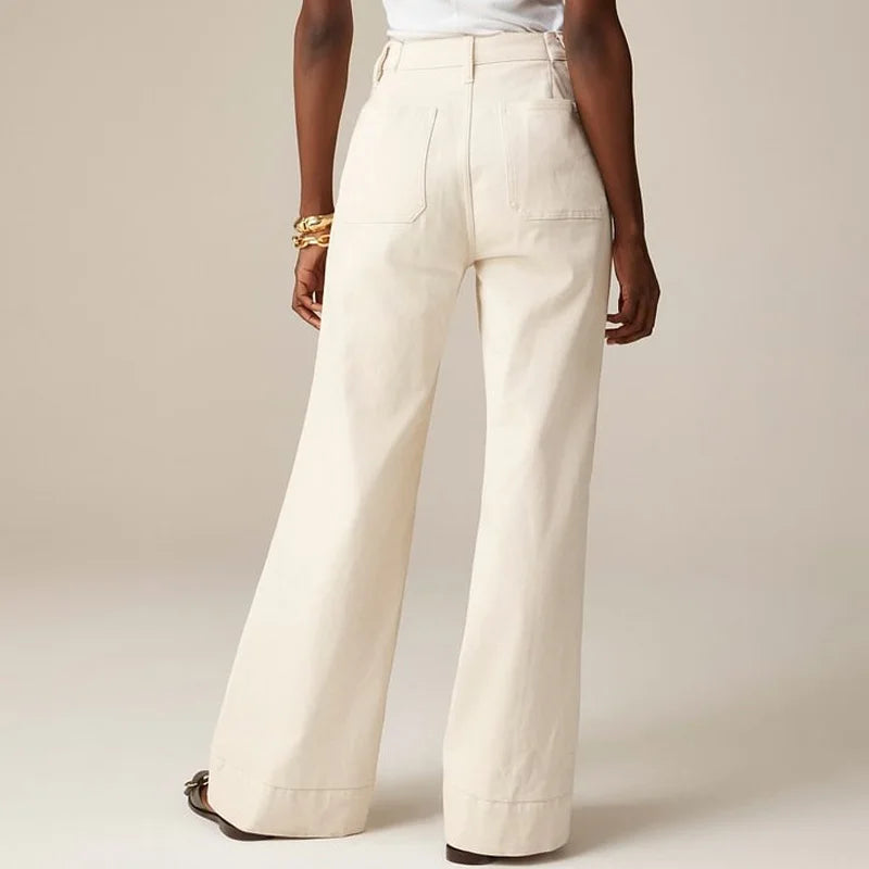 Norla Jeans — High-Waist Loose Fit Denim Trousers with Stretch