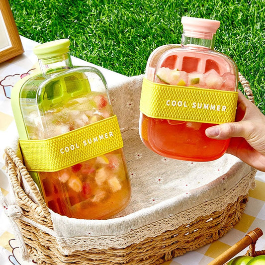 Straw Cup Ice Maker Bottle