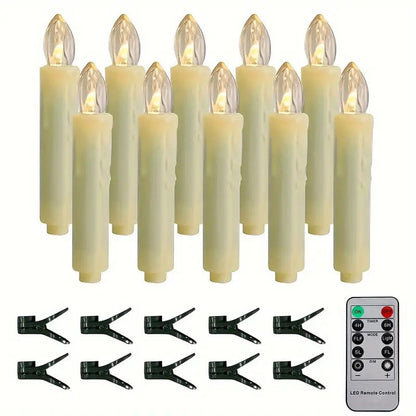 Flameless LED Candles 10 PACK™ — Creëer Direct Gezellige, Vuurvrije Magie