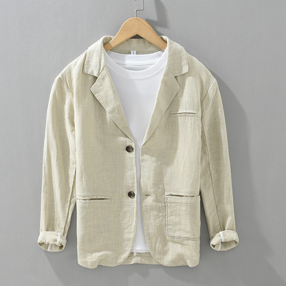 Emory — Lightweight Linen Blazer with Relaxed Fit for Everyday Wear