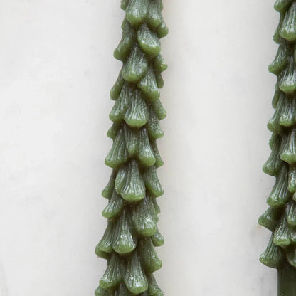 FrostLume™ Evergreen Taper Candles — Wrap Your Home in Cozy, Heartwarming Glow Instantly