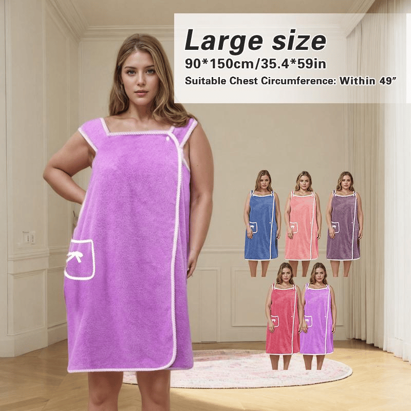 Liora — Plus Size Waterproof Wearable Shower Skirt with Secure Fit