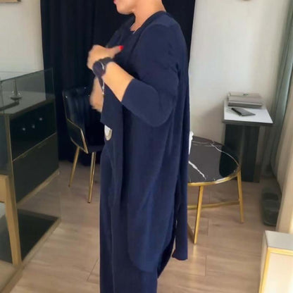 Trivanta Elegante Lange Cardigan & Top & Broek 3-Delige Set