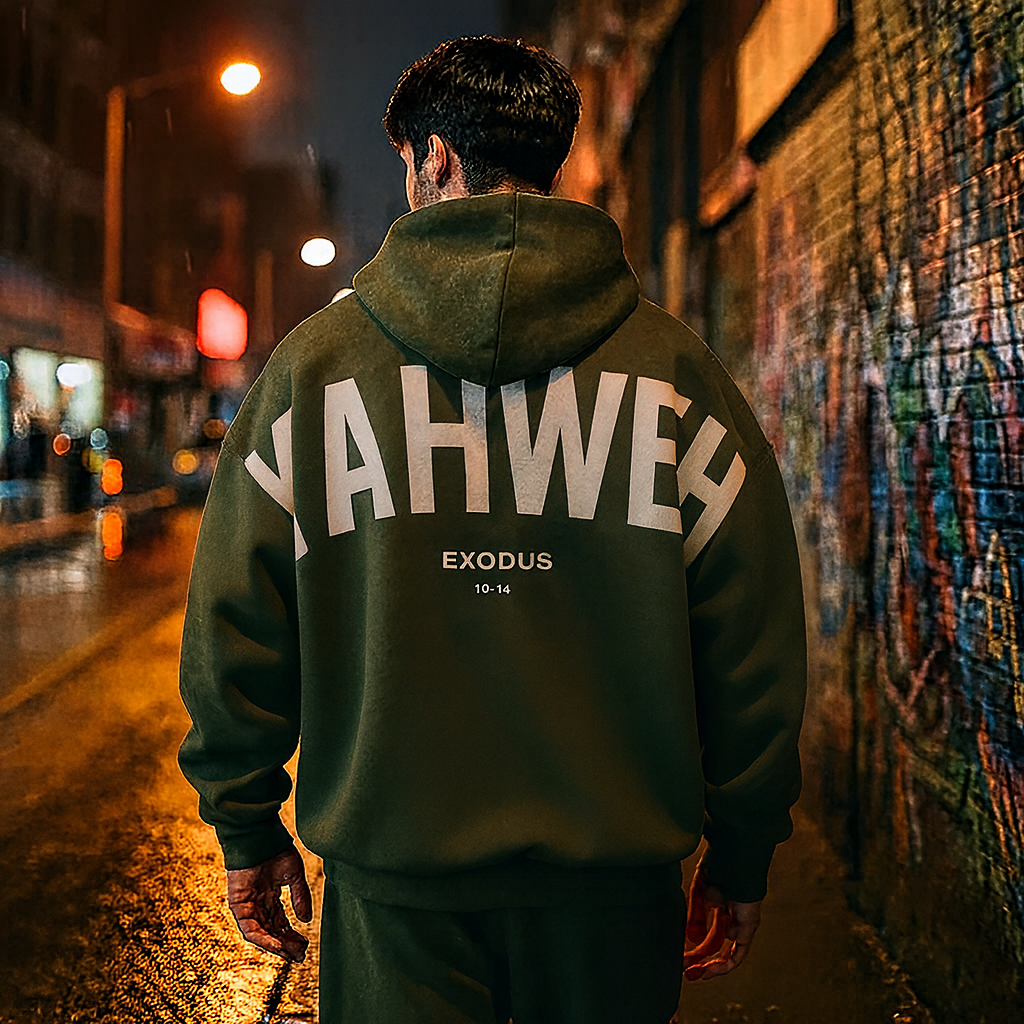 Yahweh Testimony Hoodie™ — Streetwear que Expressa Sua Fé