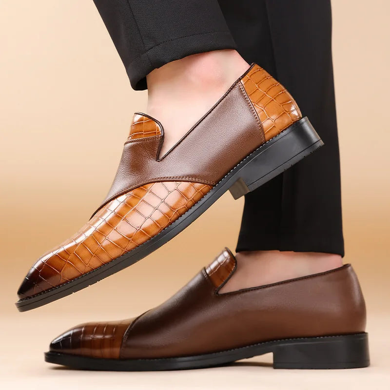 Patchwork Croc Loafers™ — Beheers de Kamer met Ongeëvenaarde Stijl en Zelfvertrouwen voor de Hele Dag