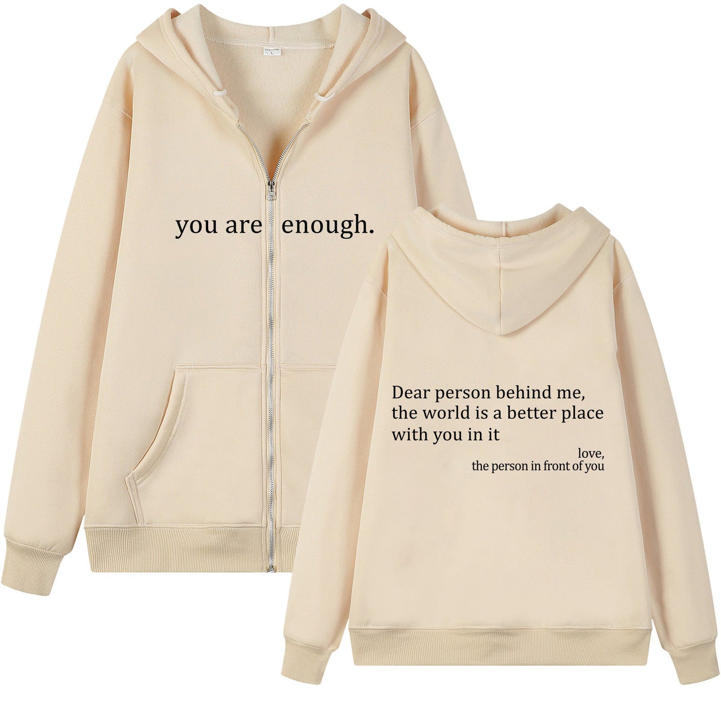 HeartSpeak™ — Emotional Zipper Hoodie for Comfort & Meaning