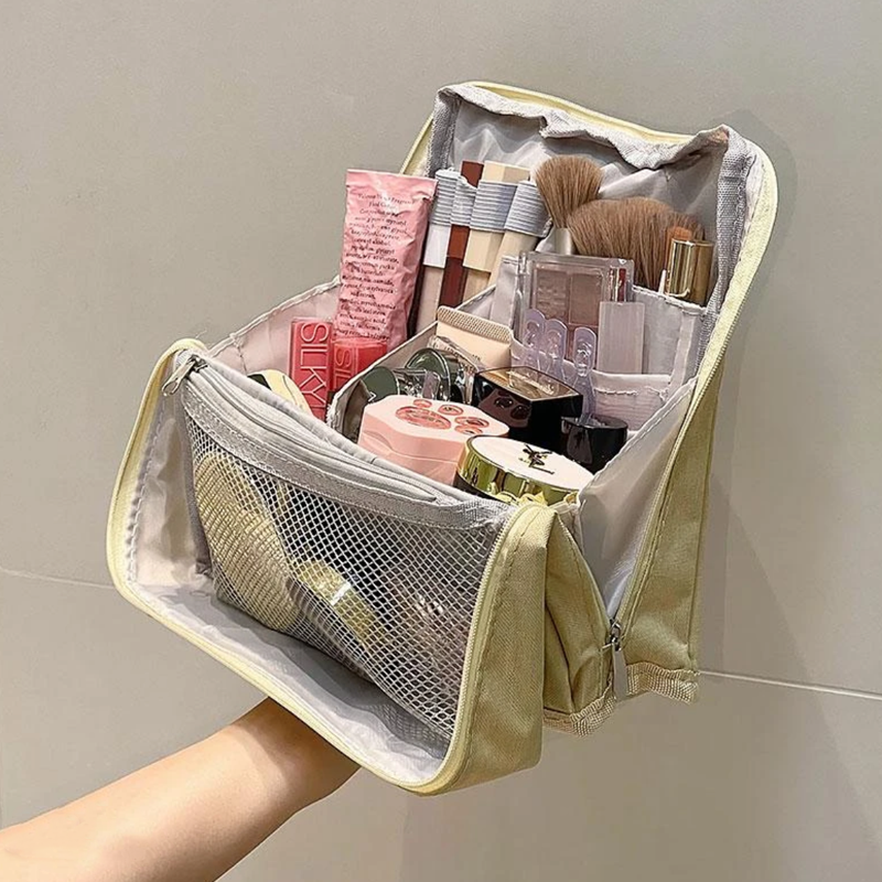 Elara — Travel Makeup Bag with Spacious Organized Compartments