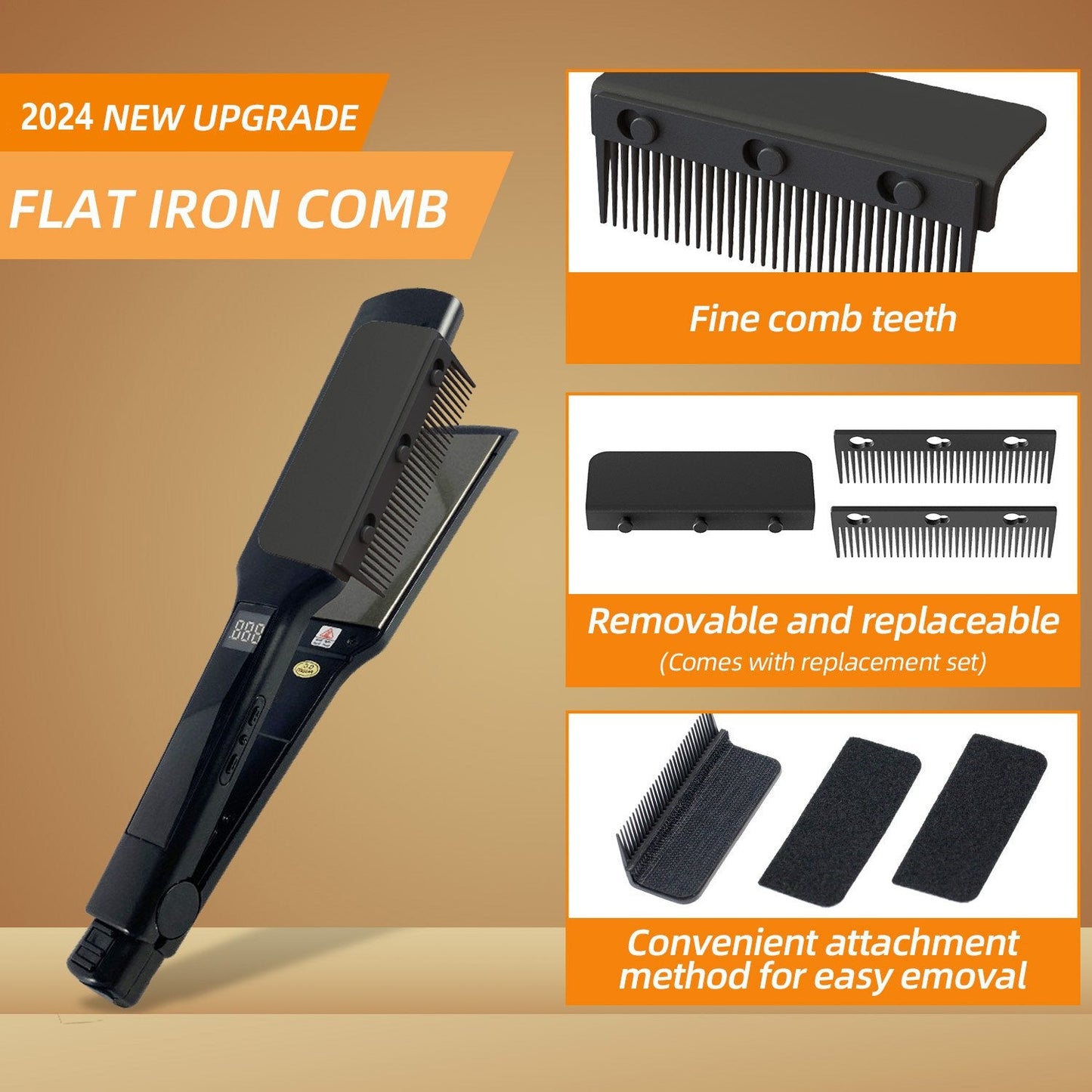 Glidex™ Pro Comb — Muuta mikä tahansa suoristin ajan säästäväksi kiilto koneeksi