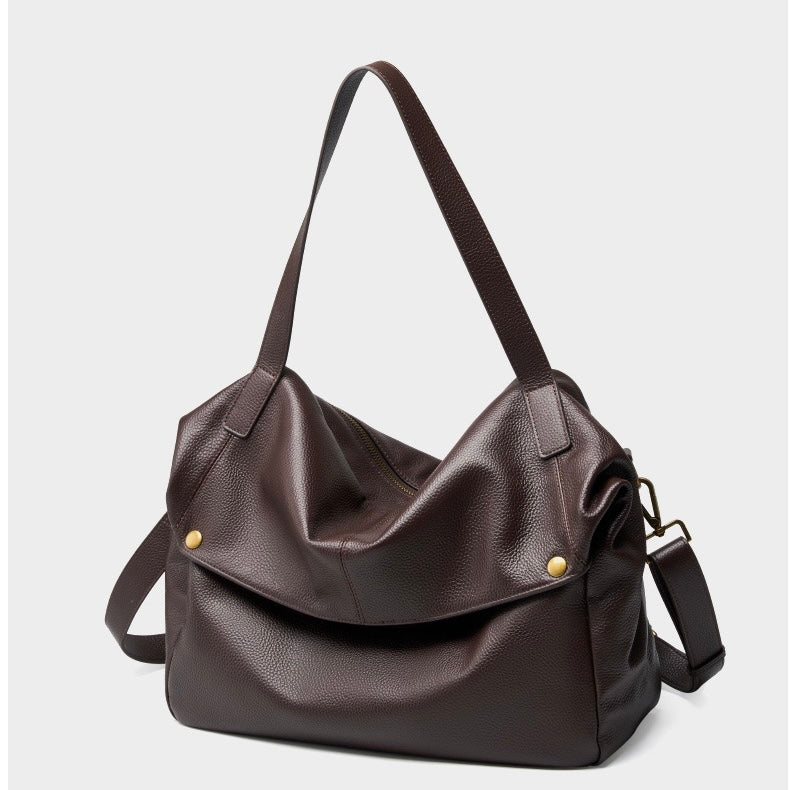 Elara — Women's Genuine Leather Tote Bag with Spacious Design