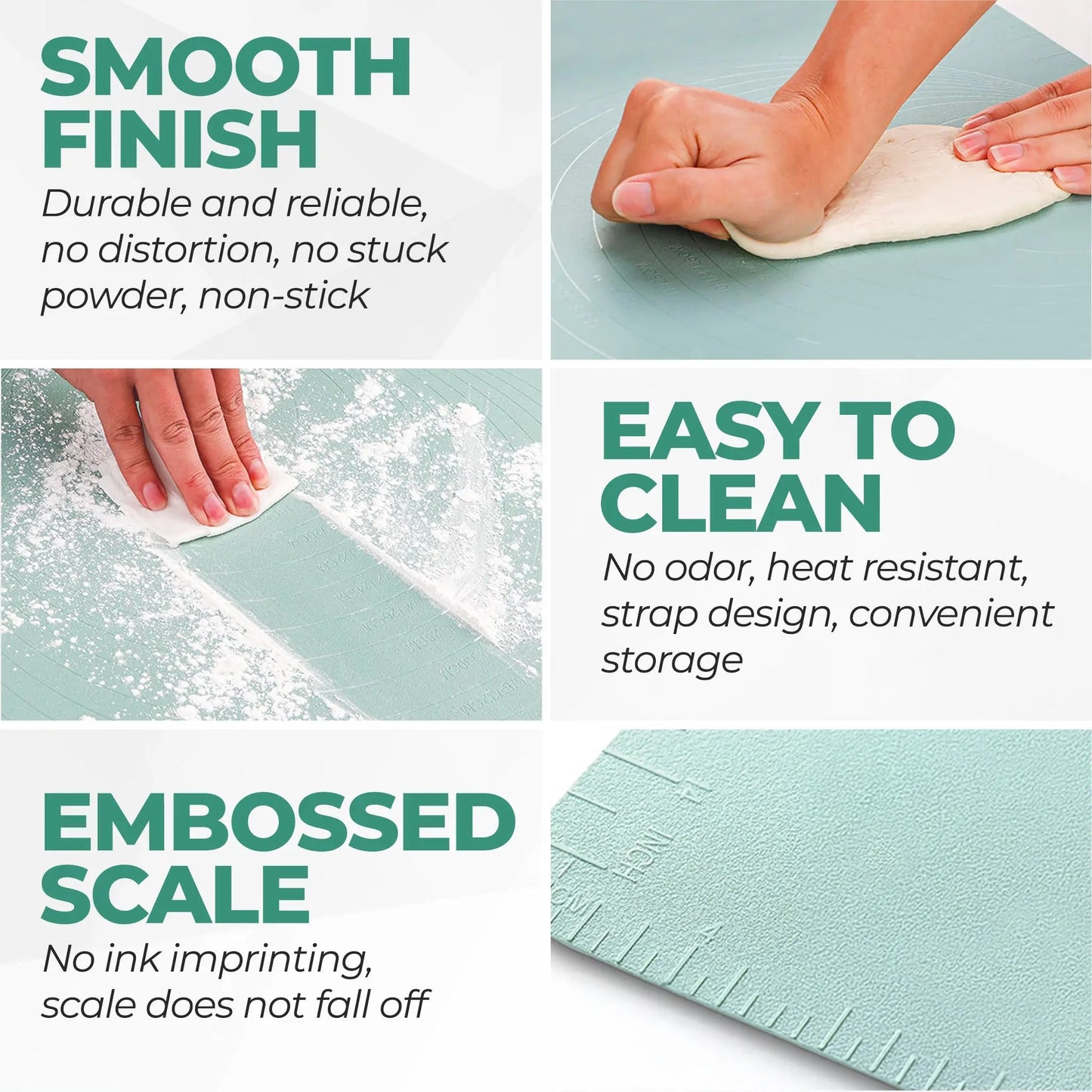 FlexiBake™ Mat — Master Every Bake with a Spotless, Stress-Free Surface