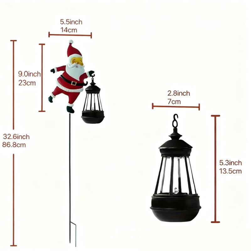 Liora — Solar-Powered Santa Garden Stake Light with Auto Sensor