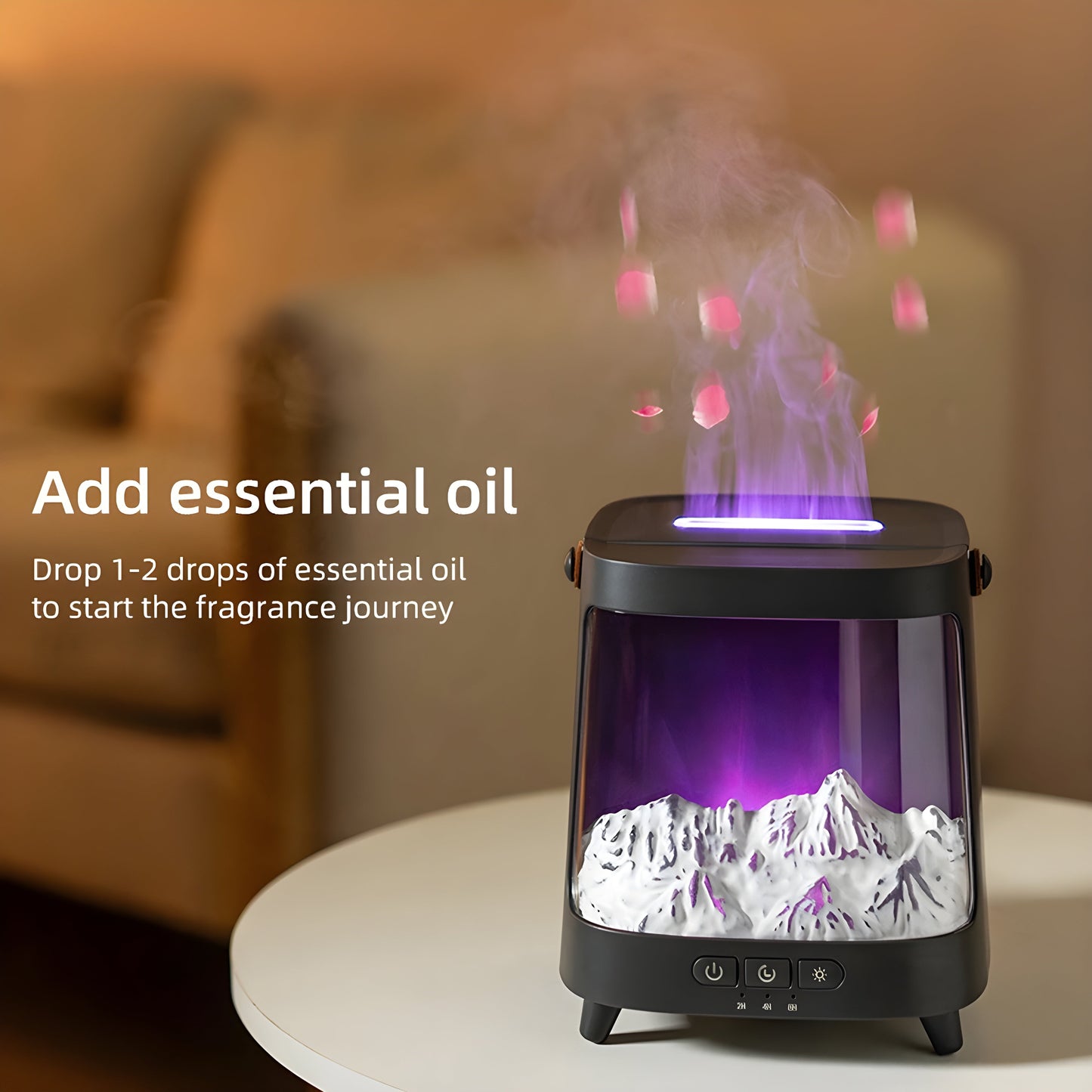 AuroMist™ — Difusor de Luz Aurora 4 em 1 para Calma e Clareza