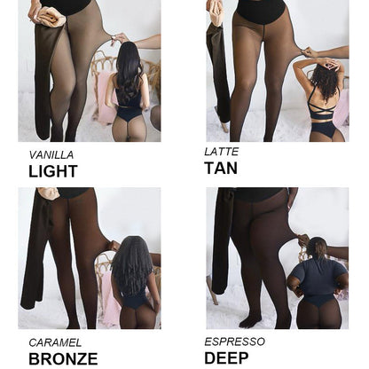 Liora Leggings — Leggings de Compressão com Forro de Lã e Suporte para Barriga