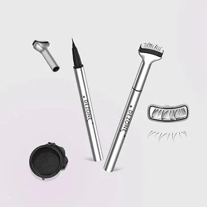 2 In 1 Lower Liquid Eyeliner Pen And Eyelashes Stamp 7$ TODAY ONLY