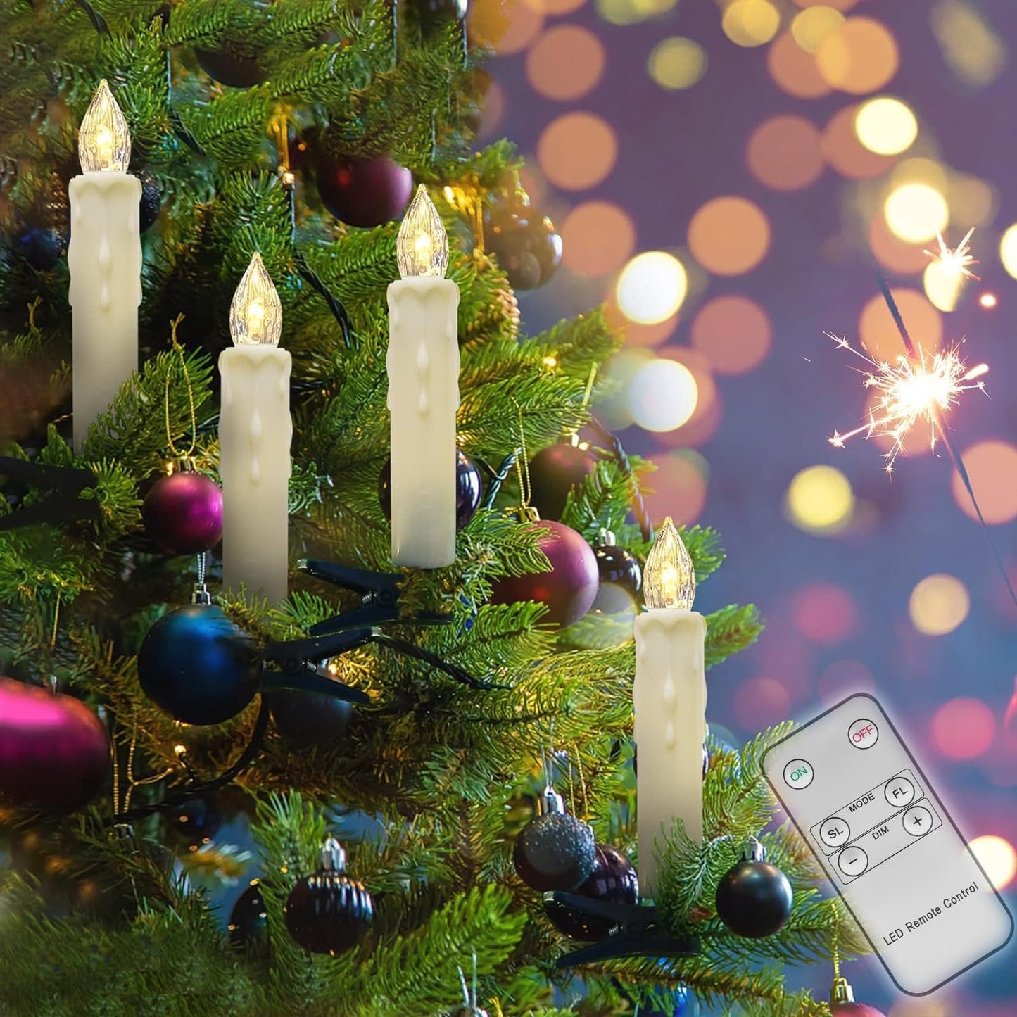 Flameless LED Candles 10 PACK™ — Creëer Direct Gezellige, Vuurvrije Magie