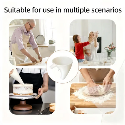 GlideFlow™ Precision Funnel — Stop Messes, Pour Perfectly, Bake Like a Pro Every Time