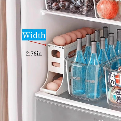 Clevora Egg Cradle — Automatic Rolling Egg Storage Organizer