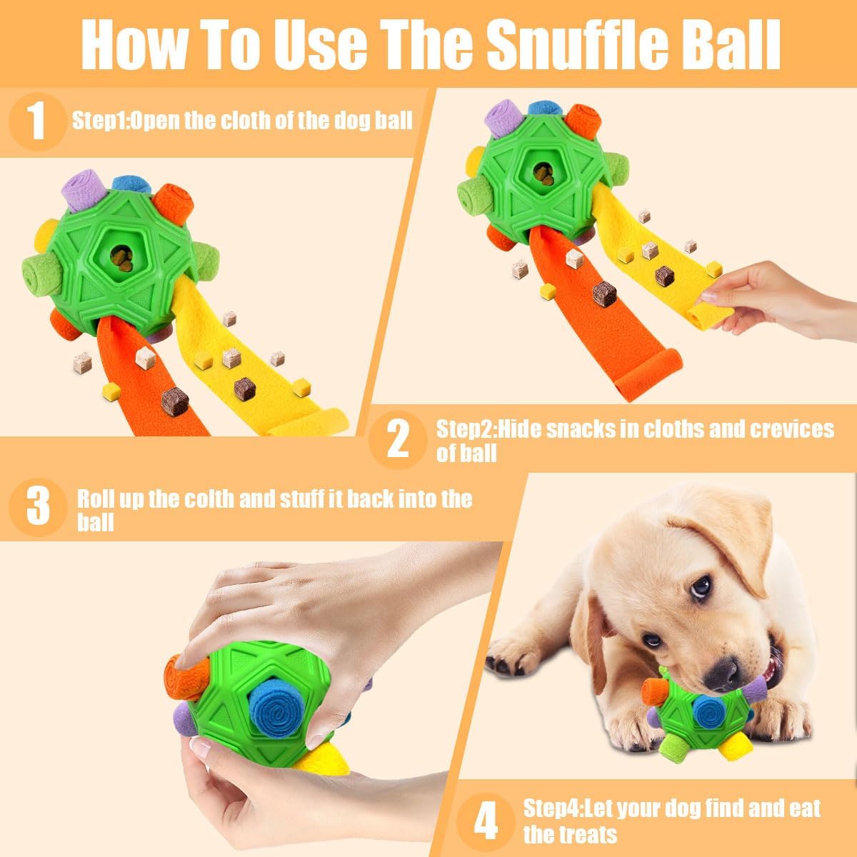 BrainTwist™ Treat Ball — Gør måltidet til en sjov hjernegymnastik, der beroliger og begejstrer din hund