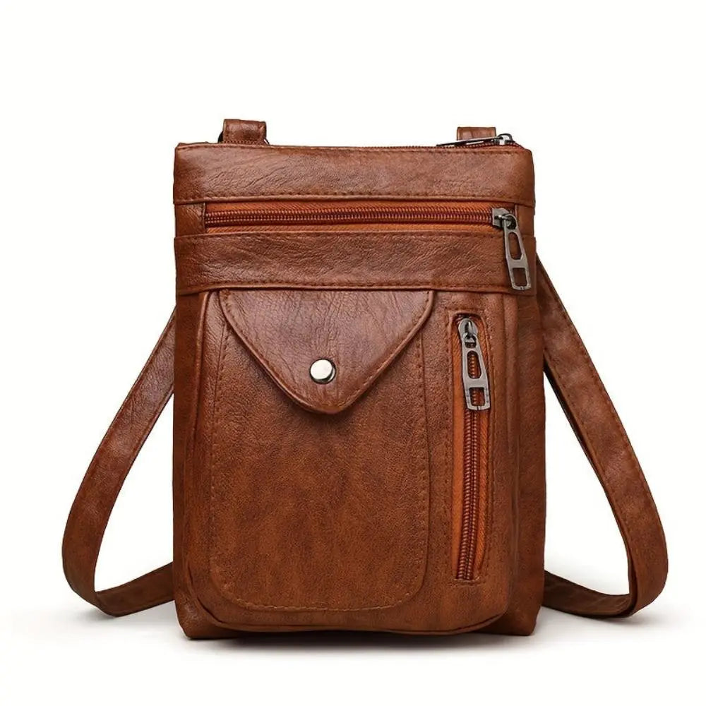 Nola Vintage Crossbody Bag — Kompakte Designer-Umhängetasche mit verstellbarem Riemen