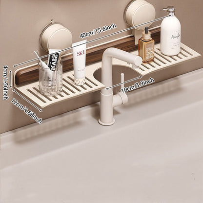 Walnut Faucet Storage Rack™ — Enkel styrke og plettfri orden på sekunder