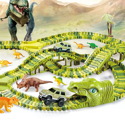 DinoRift — Interactive Dinosaur Track Toy Set with Battery-Powered Car