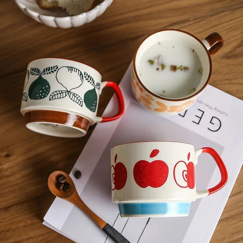 Ardena — Ceramic Stackable Coffee Mug with Vibrant Midcentury Design