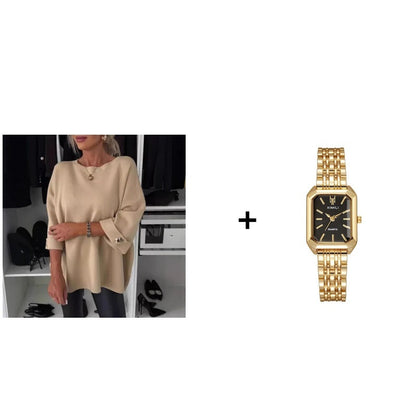 VelvetLuxe™ Knit Top — Wyjdź z domu z łatwą pewnością siebie i całodniowym komfortem